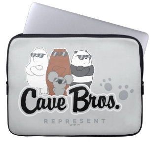 Housse Pour Ordinateur Portable Nous Ours Nus - Bros Grotte. Représenter