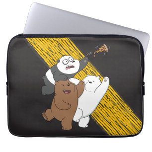 Housse Pour Ordinateur Portable Nous Ours Nus - Dernière tranche de pizza