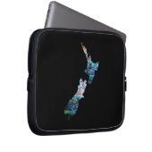 HOUSSE POUR ORDINATEUR PORTABLE NOUVELLE-ZÉLANDE CARTE PAUA (Devant droit)