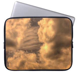 Housse Pour Ordinateur Portable nuage sépia Abstrait fond abstrait, art, arti