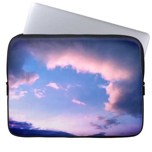 Housse Pour Ordinateur Portable Nuages roses (Devant)