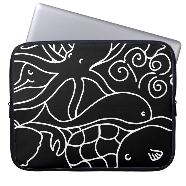 Housse Pour Ordinateur Portable Nuit (Devant)