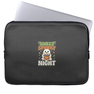 Housse Pour Ordinateur Portable Nuit de chasse aux bonbons d'Halloween