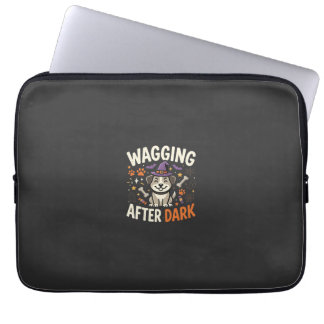 Housse Pour Ordinateur Portable Nuit d'Halloween de chien (2)
