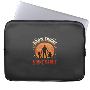 Housse Pour Ordinateur Portable Nuit effrayante de papa Halloween
