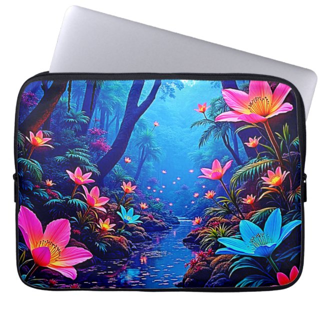 Housse Pour Ordinateur Portable Oasis de la jungle éthérée (Devant)