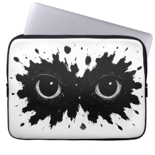 Housse Pour Ordinateur Portable Observateur dans l'encre : Sigil de la Tache sur l