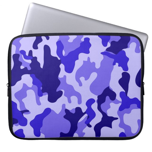 Housse pour ordinateur portable Ocean Blue Camo (Devant)