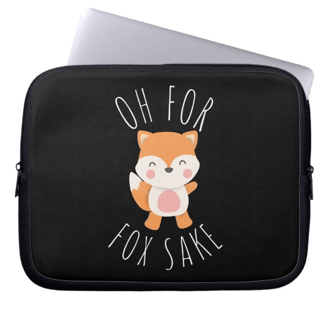 Housse Pour Ordinateur Portable Oh pour Fox Sake (Devant)