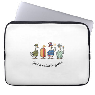 Housse Pour Ordinateur Portable Oie Patriotique Gravure Vintage Drôle de Chemise U