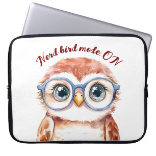 Housse Pour Ordinateur Portable Oiseau Nerd geek