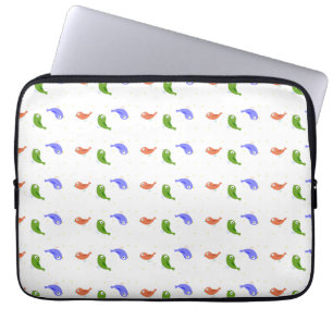 Housse Pour Ordinateur Portable Oiseaux multicolores