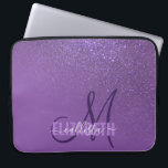 Housse Pour Ordinateur Portable Ombre de dégradé de Parties scintillant violet dia<br><div class="desc">Ce design élégant et girly est parfait pour la femme classe et élégante. Il présente un dégradé de parties scintillant violet brillant imprimé sur le dessus d'un arrière - plan violet violet violet violet violet. C'est un point de vue unique sur la tendance du gradient de parties scintillant qui est...</div>