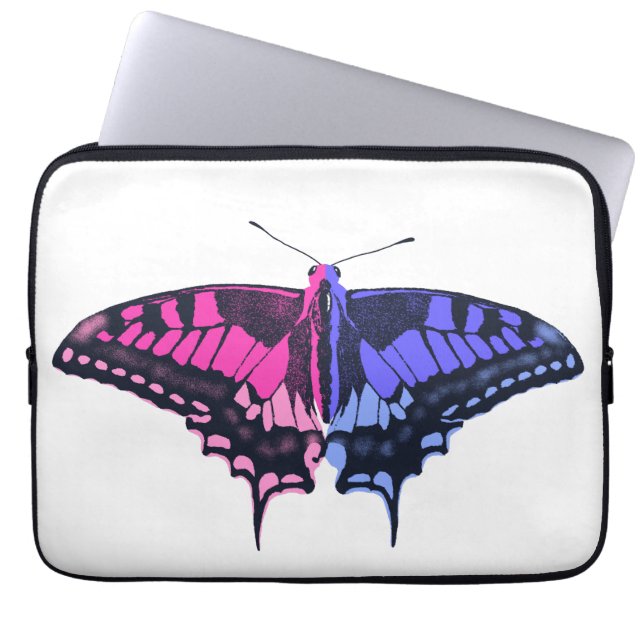 Housse Pour Ordinateur Portable Omnisexual Pride Flag Swallowtail Butterfly (Devant)