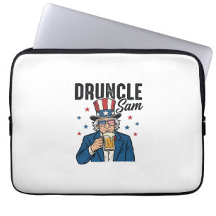 Housse Pour Ordinateur Portable Oncle Sam drôle de conception vectorielle de bière