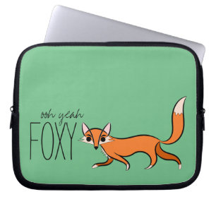 Housse Pour Ordinateur Portable Ooh Ouais Foxy mignon Fox Slogan