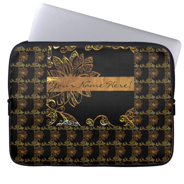 Housse Pour Ordinateur Portable Or (Devant)