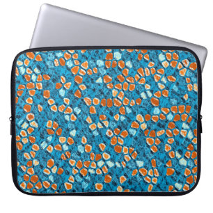 Housse Pour Ordinateur Portable orange et bleu