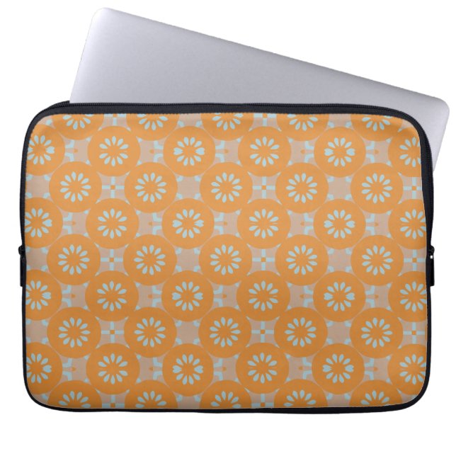 Housse Pour Ordinateur Portable Orange et pêche subtiles (Devant)