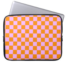 Orange + Pink Check À damiers Motif de tableau de 