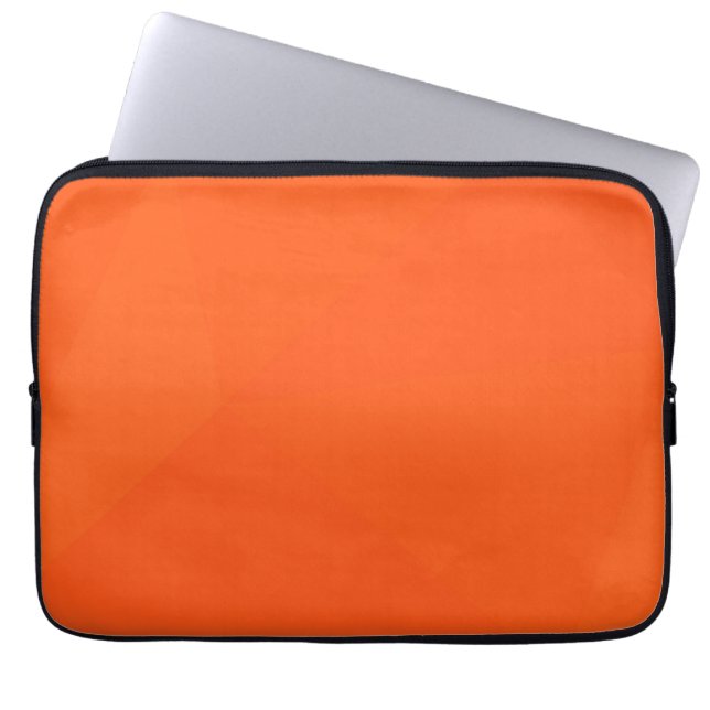 Housse Pour Ordinateur Portable Orange, simple, moderne, cool, art géométrique ten (Devant)