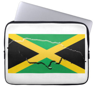 Housse Pour Ordinateur Portable Ordinateur patriotique carte drapeau JAMAÏQUE