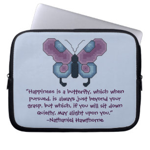 Housse Pour Ordinateur Portable Ordinateur portable Cas de bonheur de papillon de