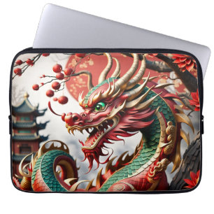Housse Pour Ordinateur Portable Ordinateur portable Dragon 2024 pour le nouvel an 
