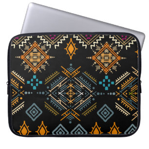 Housse Pour Ordinateur Portable Ornement ethnique Boho Motif sans couture
