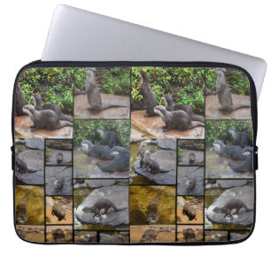 Housse Pour Ordinateur Portable **"Otterly Adorable : Un collage photo de Otters