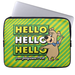 Housse Pour Ordinateur Portable Ours Boo Boo Bonjour Bonjour Bonjour De Jellystone