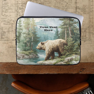Housse Pour Ordinateur Portable Ours Brun