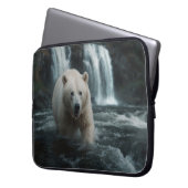 Housse Pour Ordinateur Portable Ours d'esprit blanc (devant gauche)