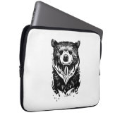 Housse Pour Ordinateur Portable Ours Grizzly Wild Animal Nature illustration Art T (Devant droit)