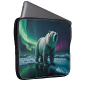 Housse Pour Ordinateur Portable Ours polaire et Aurora (Devant droit)