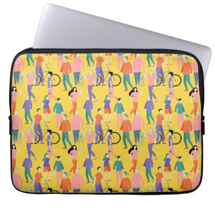 Housse Pour Ordinateur Portable Out and About People Motif
