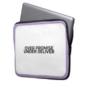 Housse Pour Ordinateur Portable Over Promise Under Deliver Professional (devant gauche)