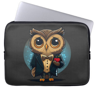 Housse Pour Ordinateur Portable Owl Groom in Love : Perfect Valentine's Day Gift