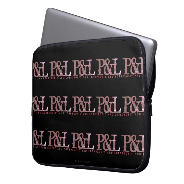 HOUSSE POUR ORDINATEUR PORTABLE "P&L" (devant gauche)