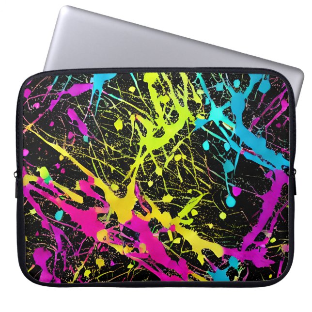Housse Pour Ordinateur Portable Paint Neon brillant (Devant)