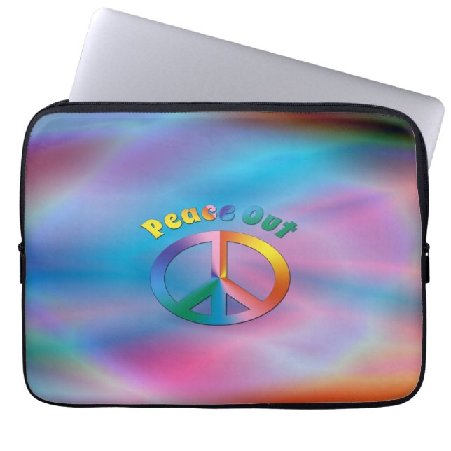 Housse Pour Ordinateur Portable Paix ! (Devant)