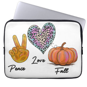 Housse Pour Ordinateur Portable Paix amour chute