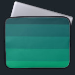 Housse Pour Ordinateur Portable Palette rayures vertes<br><div class="desc">Un design simple et chic avec une palette verte raye motif.</div>