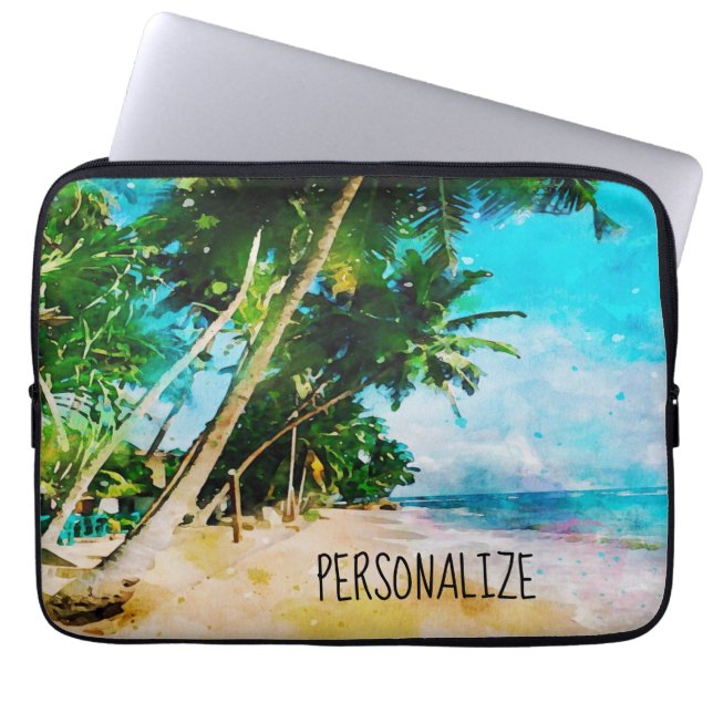 Housse Pour Ordinateur Portable Palm Trees de plage Portable (Devant)