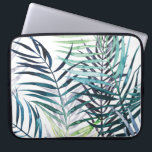 Housse Pour Ordinateur Portable Palmiers Twilight - Feuilles tropicaux<br><div class="desc">"Twilight Palms I" de Grace Popp. Il présente une végétation tropicale dans un style aquarelle.</div>
