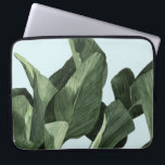 Housse Pour Ordinateur Portable Palms Celadon<br><div class="desc">Celadon Palms II par Emma Scarvey. Il présente un feuillage tropical profondément coloré contre un arrière - plan pastel.</div>