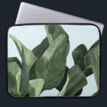 Housse Pour Ordinateur Portable Palms Celadon<br><div class="desc">Celadon Palms II par Emma Scarvey. Il présente un feuillage tropical profondément coloré contre un arrière - plan pastel.</div>