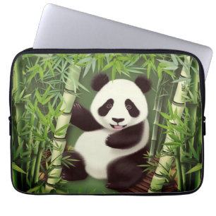 Housse Pour Ordinateur Portable Panda Cute Dans La Manche Portable De La Forêt De 