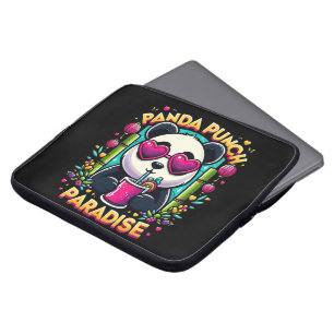 Housse Pour Ordinateur Portable Panda Punch Paradise Bliss