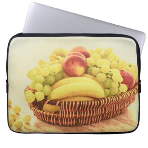 Housse Pour Ordinateur Portable "Panier de fruits" jolie photo. Commandez dès main